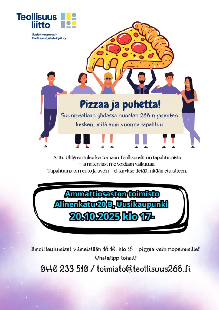Pizzaa ja puhetta!