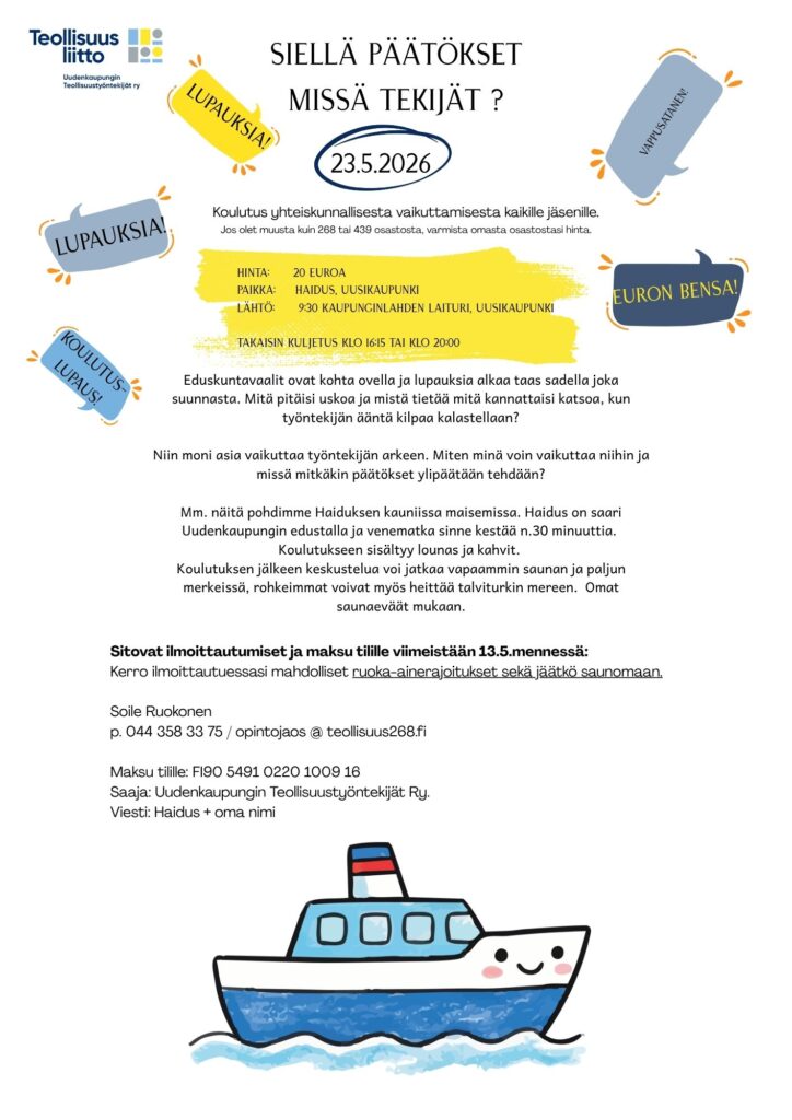 Siellä päätökset missä tekijät -koulutustapahtuma